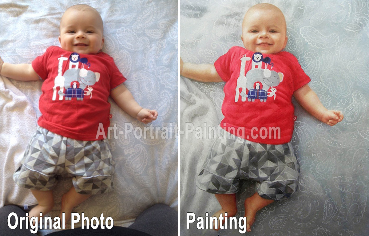 Portrait Painting : Baby / Child