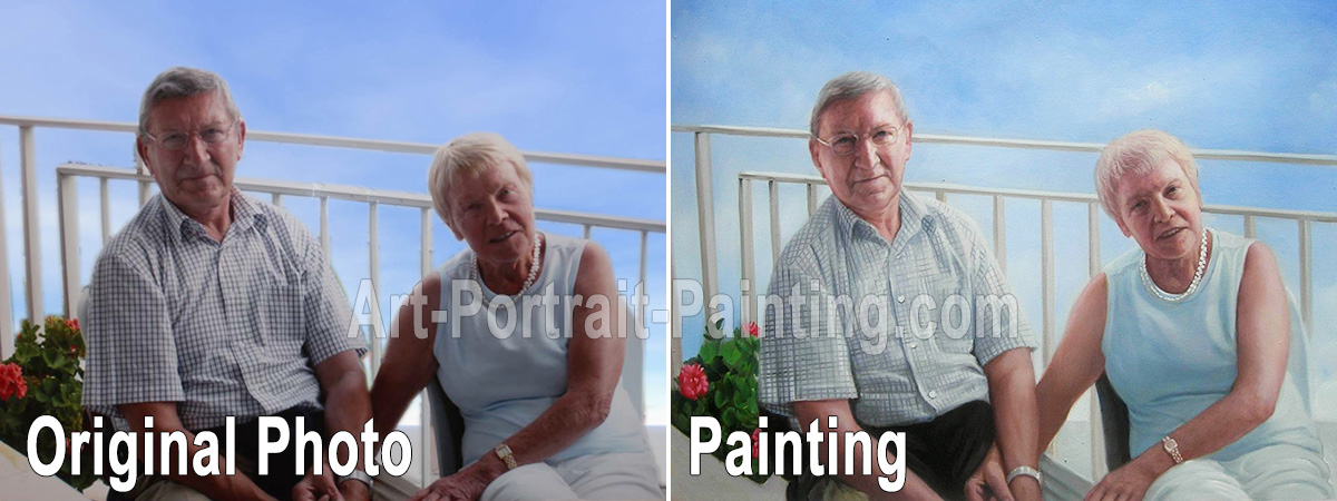 Portrait Painting : Family & Wedding