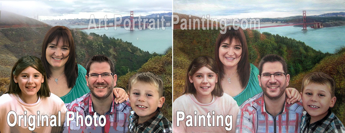 Portrait Painting : Family & Wedding