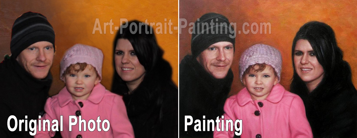 Portrait Painting : Family & Wedding