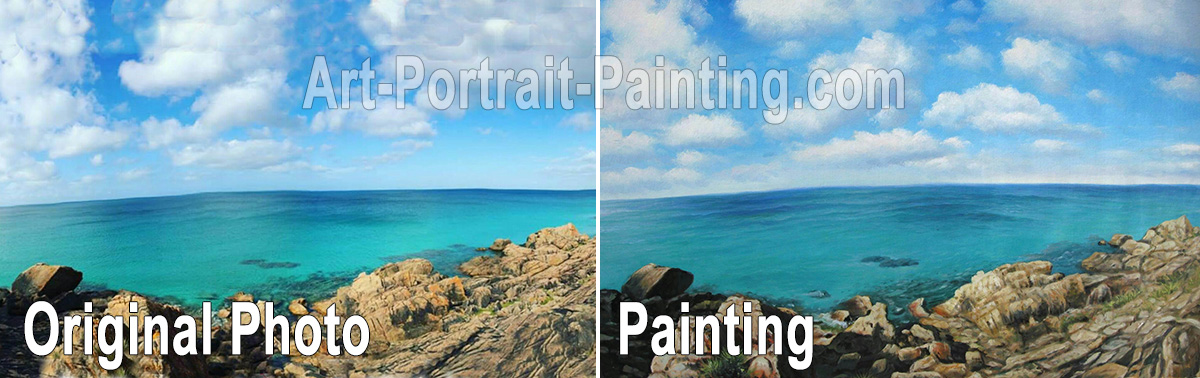 Custom landscape painting