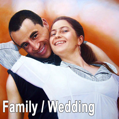 Portrait Painting : Family & wedding